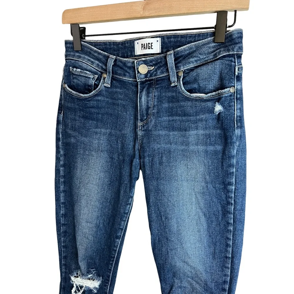 PAIGE Verdugo Ankle Distressed Dedee Dest Jeans